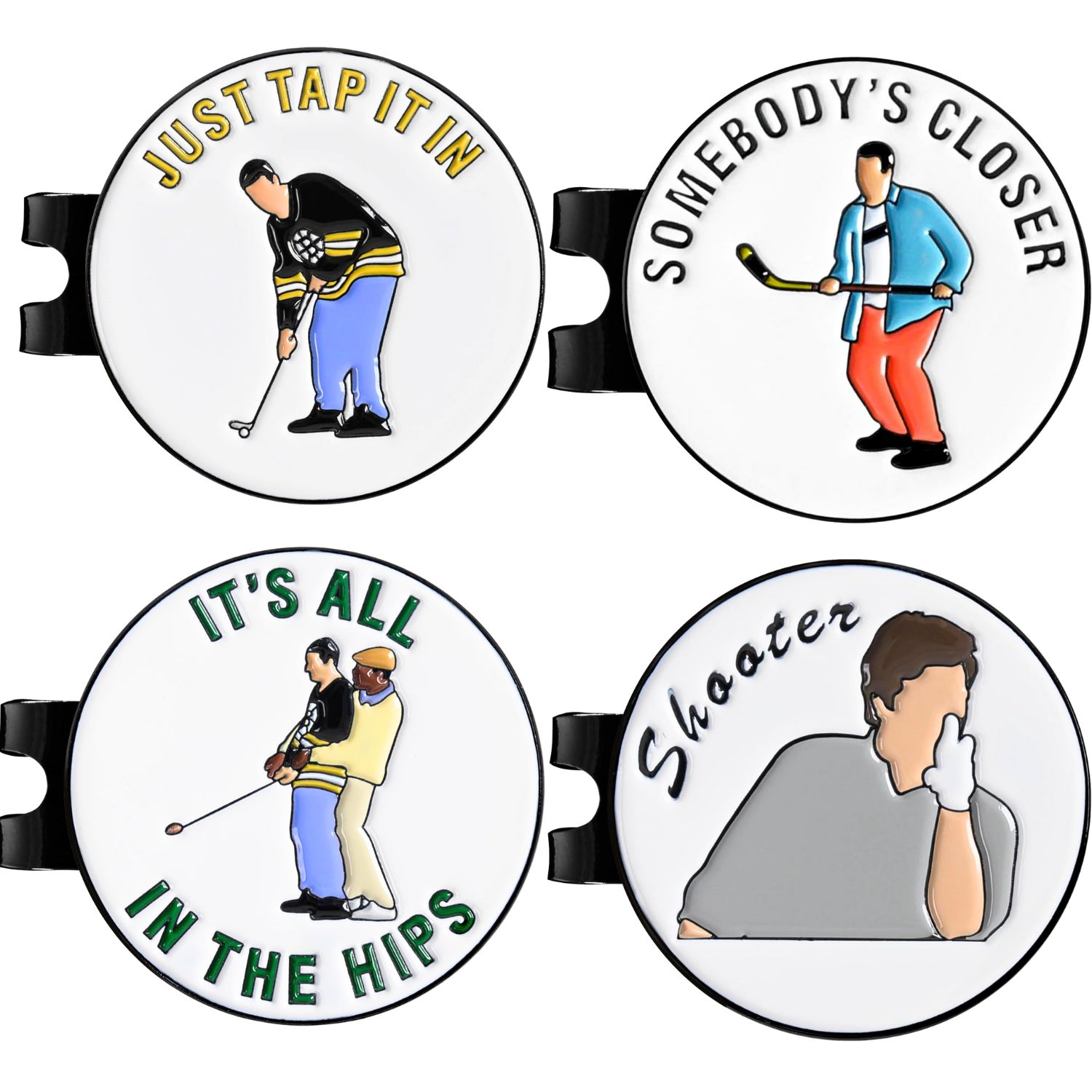 علامة كرة الجولف المضحكة، مشبك - مراجعة Ball Marker Set وسعره
