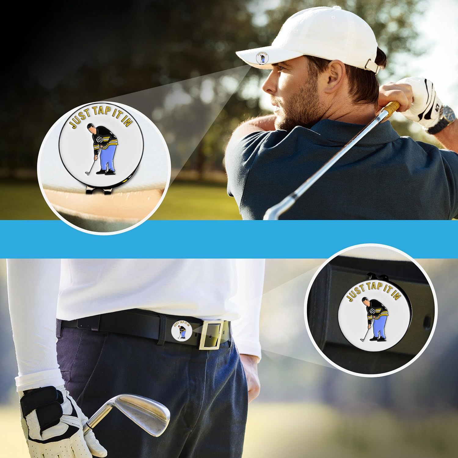 علامة كرة الجولف المضحكة، مشبك - مراجعة Ball Marker Set وسعره