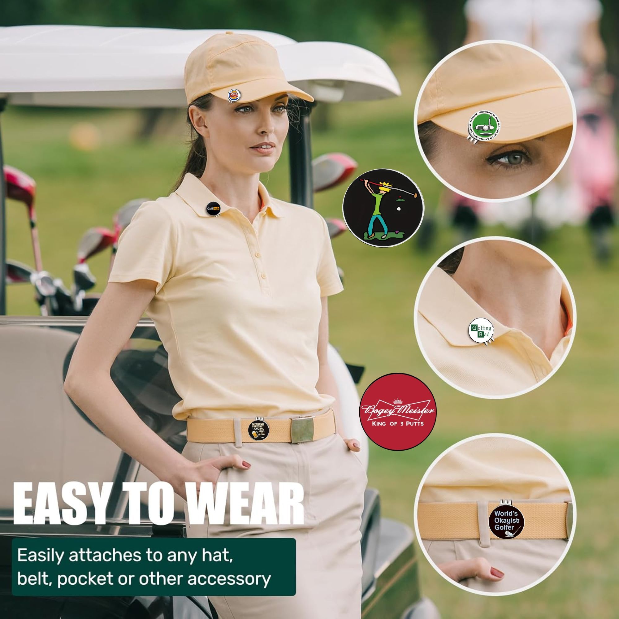 مجموعة علامات كرات الجولف المض - مراجعة Ball Marker Set وسعره