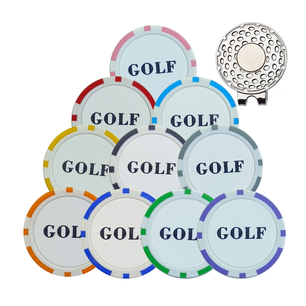 10 قطع من علامات كرات الجولف م - مراجعة Ball Marker Set وسعره
