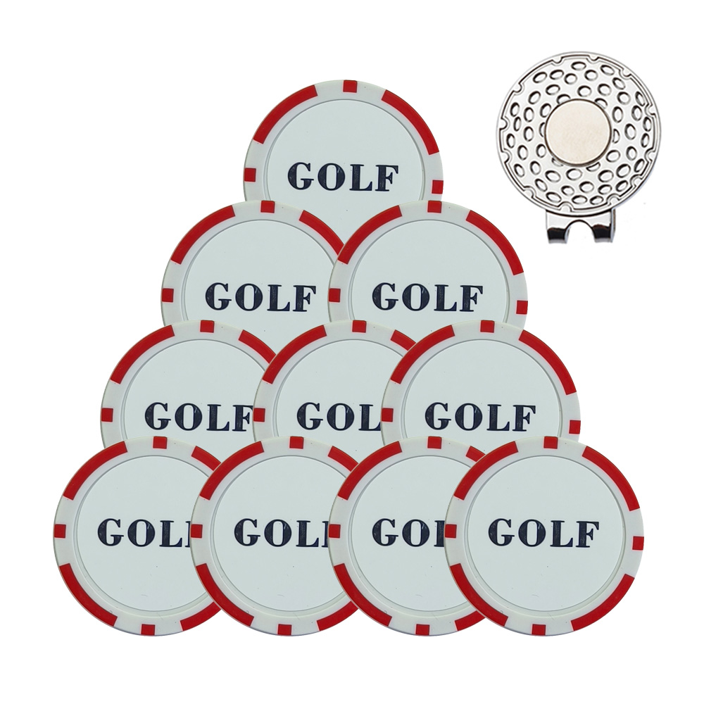 10 قطع من علامات كرات الجولف م - مراجعة Ball Marker Set وسعره